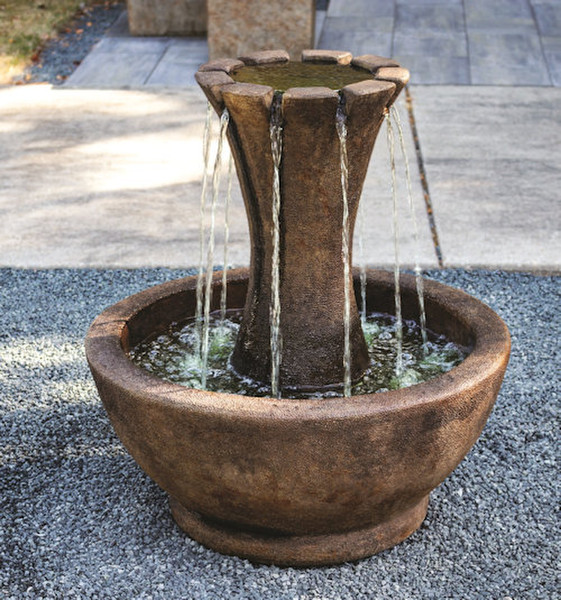 Castille fountain made in America is available in different colors to suit
